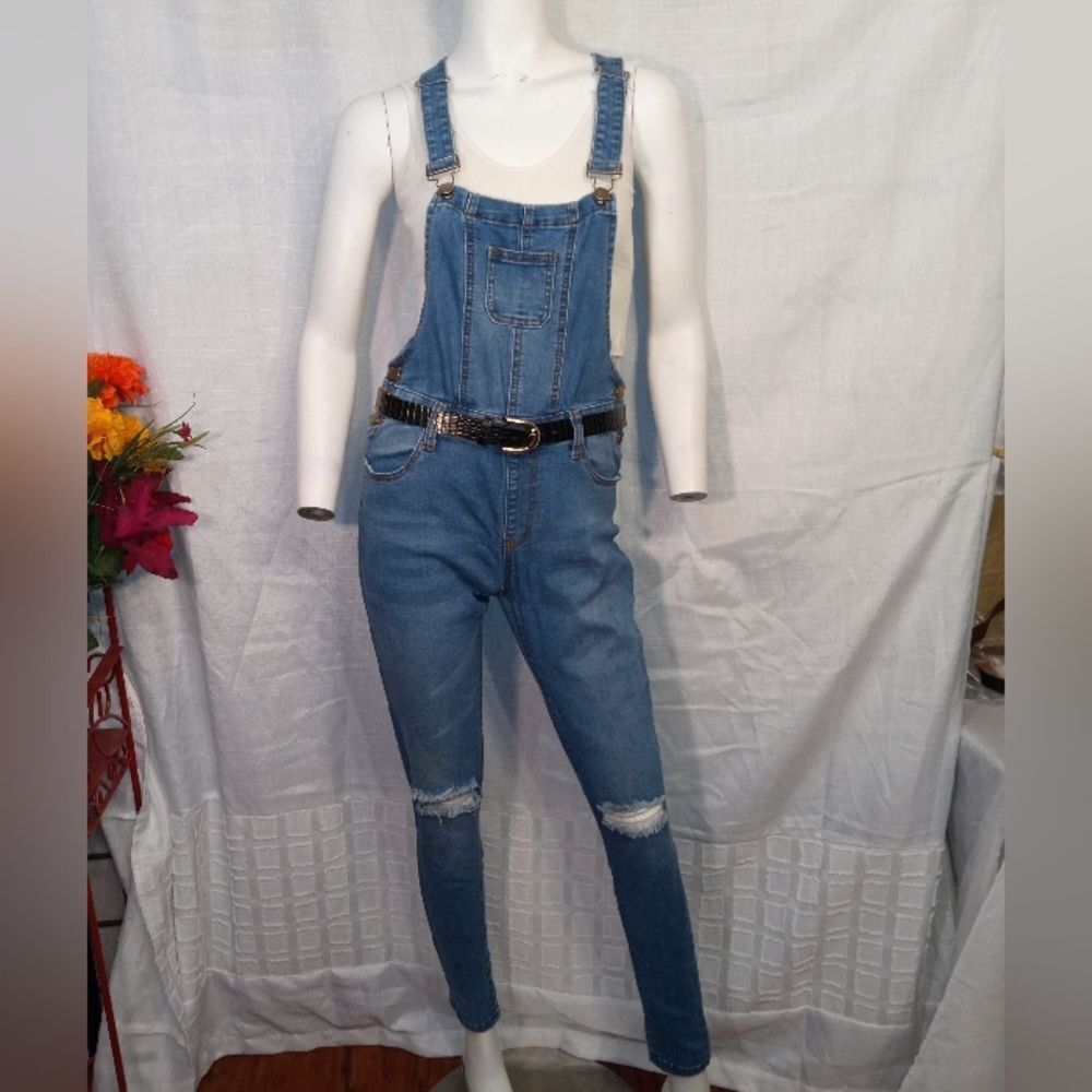 American Bazi Distressed Jean Overalls